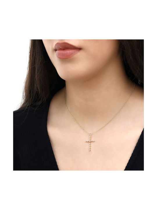 Women's Gold Cross 14K with Chain