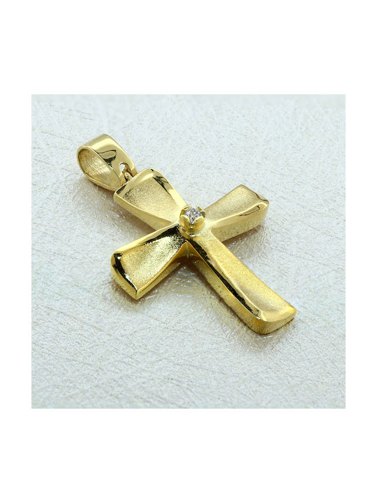 Damen Gold Kreuz 14K