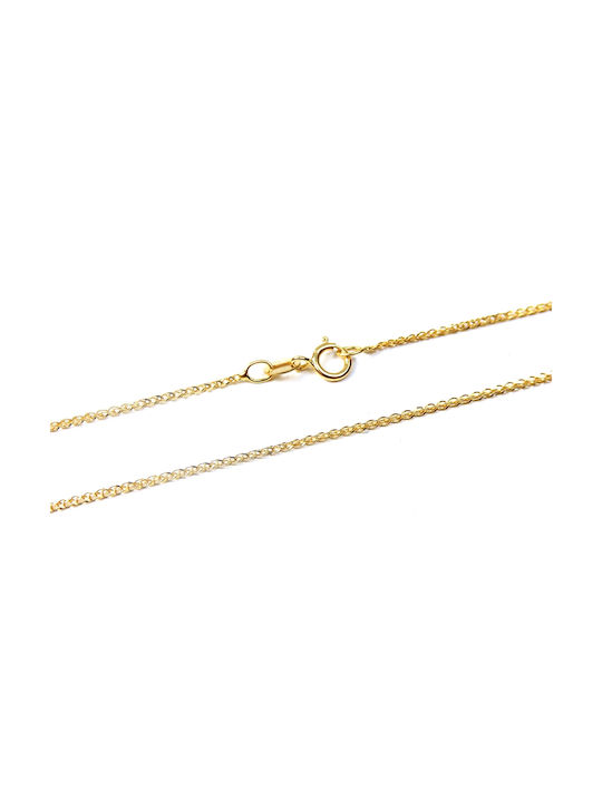 Damen Gold Kreuz 14K mit Kette