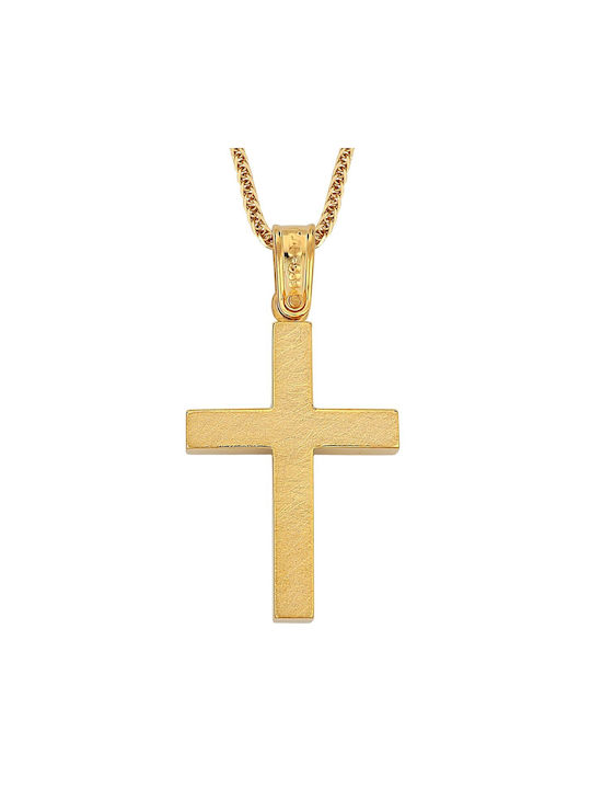 Men's Gold Cross 14K with Chain