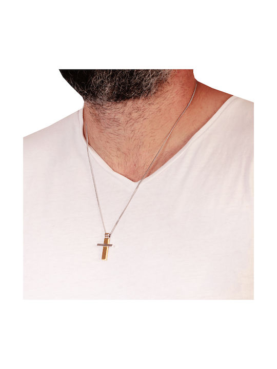 Herren Gold Kreuz 18K