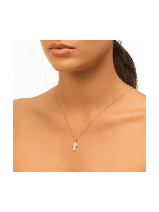 Femeiesc Aur Cruce 14K