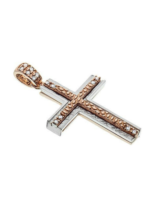 Women's White Gold Cross 14K