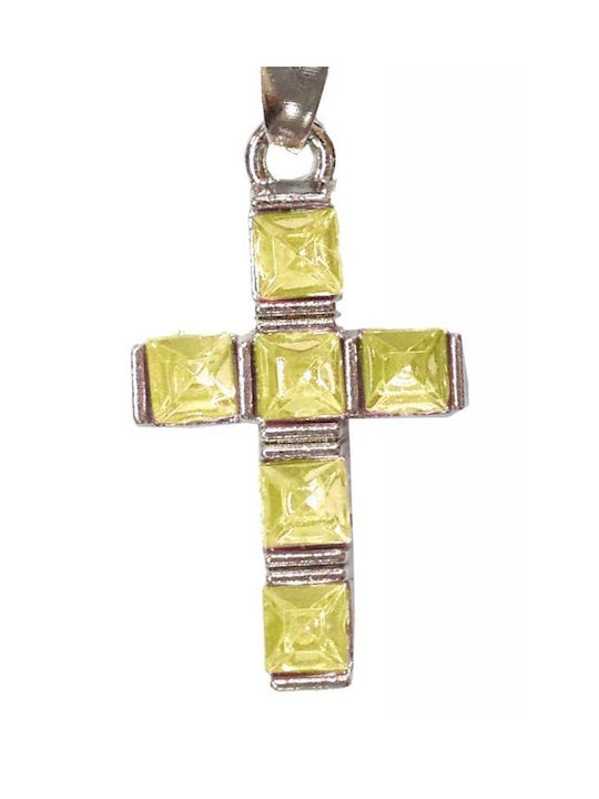 Cross from Gold Plated Silver with Cord