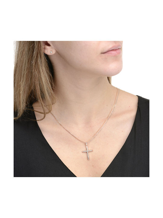 Ioannou24 Women's Gold Cross 14K with Chain