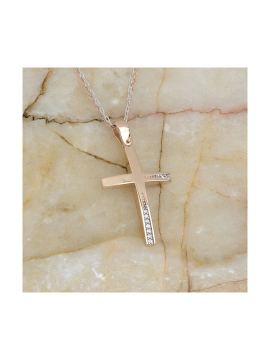 Ioannou24 Women's Gold Cross 14K with Chain