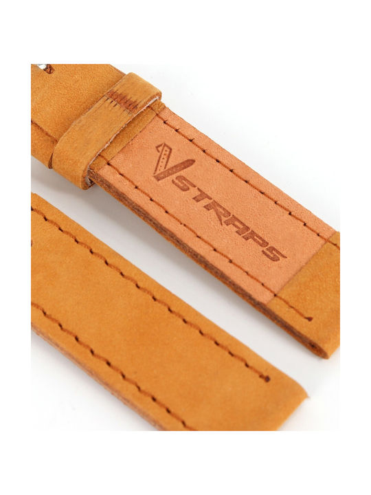 Leather Strap Tabac Brown 20mm