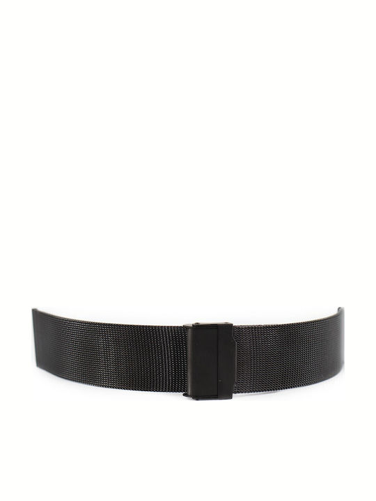 Vitopoulos Metallic-Armband Schwarz 20mm