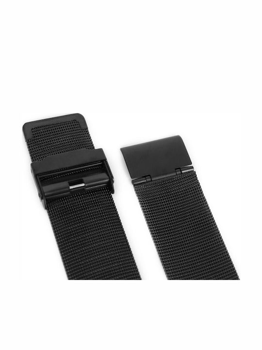 Vitopoulos Metallic-Armband Schwarz 20mm