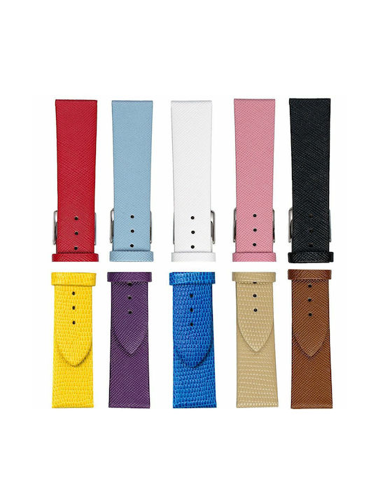 Leather Strap Red 22mm