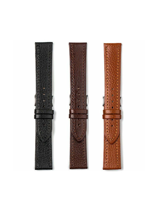 Leather Strap Black 18mm