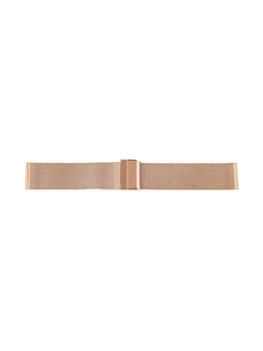 Metallic-Armband Rose Gold 24mm