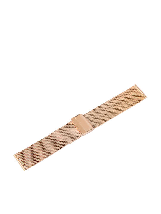 New Era Μεταλλικό Μπρασελέ Ροζ Χρυσό 22mm
