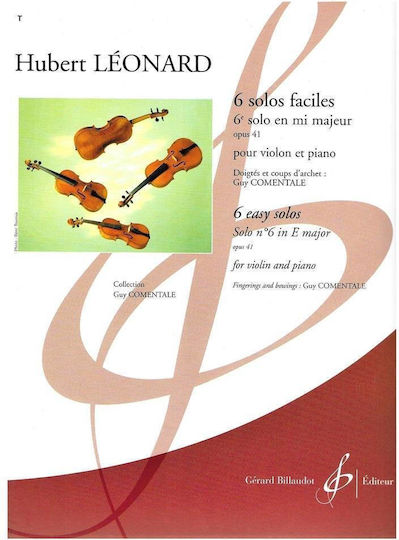 Gerard Billaudot 6 Solos Faciles Solo Sheet Music for Piano Nr.6 In E Major Op.41
