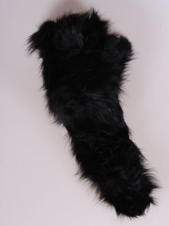 Γιακάς Women's Fur Scarf Black