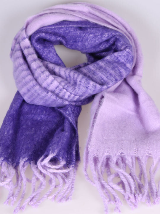 Women's Wool Scarf Purple