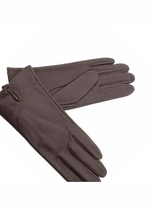 Women's Leather Gloves Brown