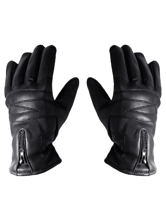 Schwarz Leder Handschuhe