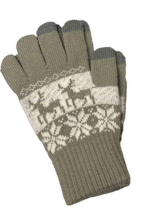 Remix Women's Knitted Touch Gloves Green