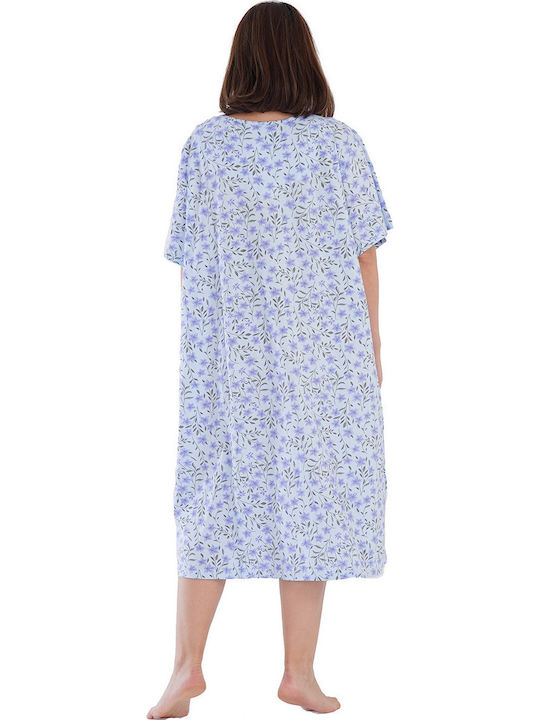 Vienetta Secret Summer Women's Nightdress Light Blue