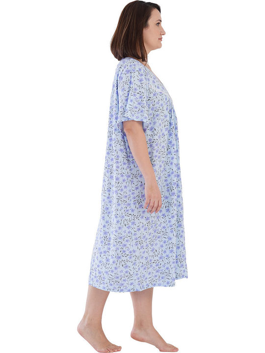 Vienetta Secret Summer Women's Nightdress Light Blue