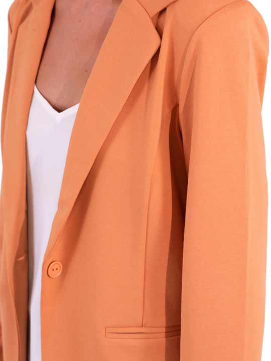 ICHI Women's Blazer Orange