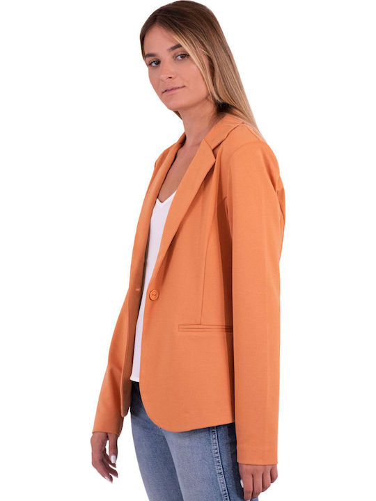 ICHI Women's Blazer Orange