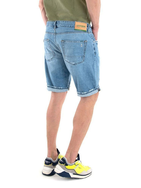 Uniform Jeans Herrenshorts Jeans Blau