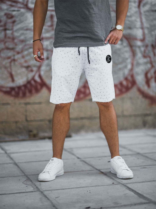 Yolofashion Men's Athletic Shorts White