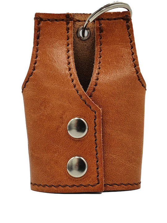 ByLeather Breloc Lucrat Manual Din Piele Negru