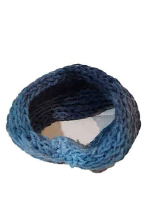 Γυναικείο Headband Πλεκτό σε Μπλε χρώμα