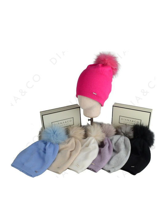Knitted Beanie Cap Beige