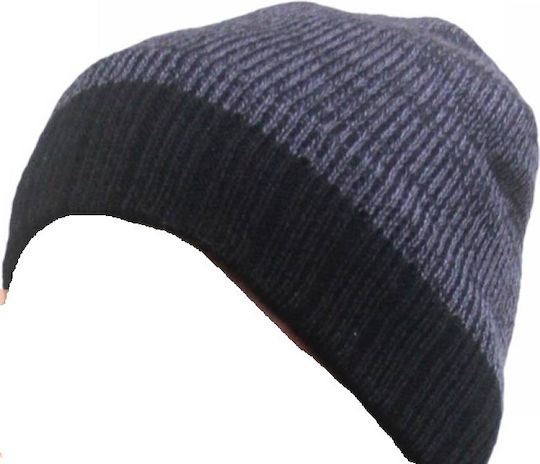 Beanie Beanie with Rib Knit in Gray color