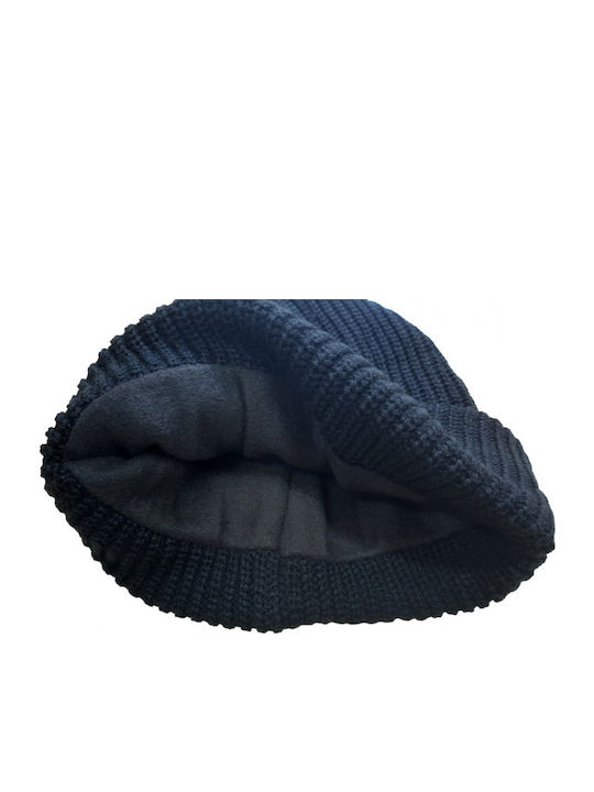 Beanie Männer Beanie Gestrickt in Marineblau Farbe