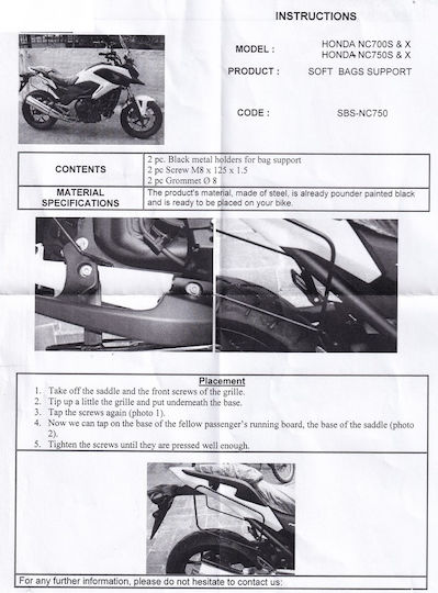 Moto Discovery Grătar 2012-2015