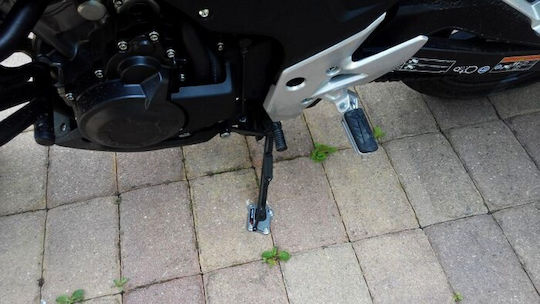 Moto Discovery Motorcycle Side Stand Extension in Silver Color 0008-13