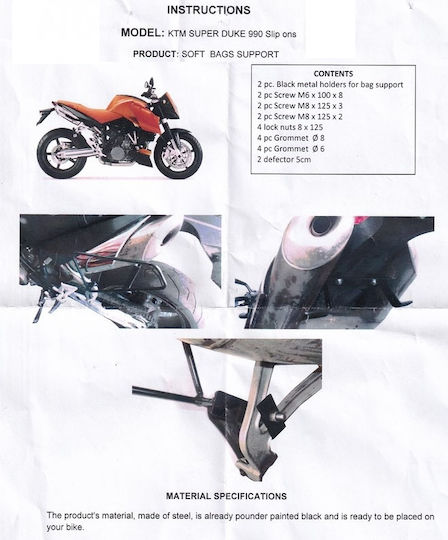 Moto Discovery Rack for KTM 990 Super Duke