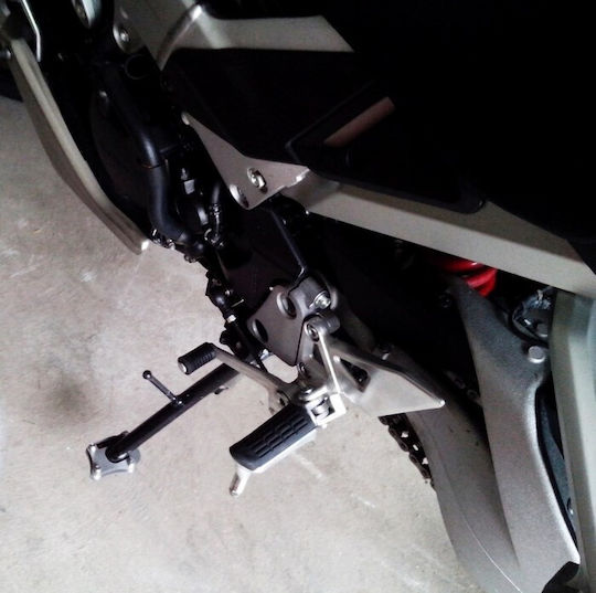 Moto Discovery Motorcycle Side Stand Extension in Silver Color 0008-19