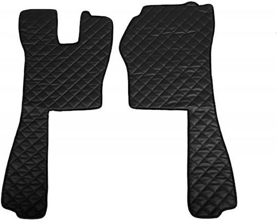Set of Front and Rear Mats 3pcs for Mazda 3 Scania R 2004-2009 Black