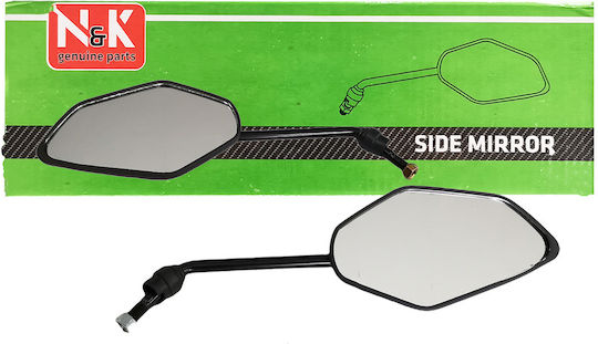 Motorcycle Mirrors Black 2pcs