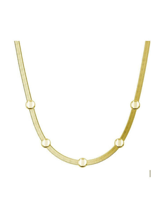 Chain Neck Snake Gold-plated Thin Thickness 3mm and Length 40cm