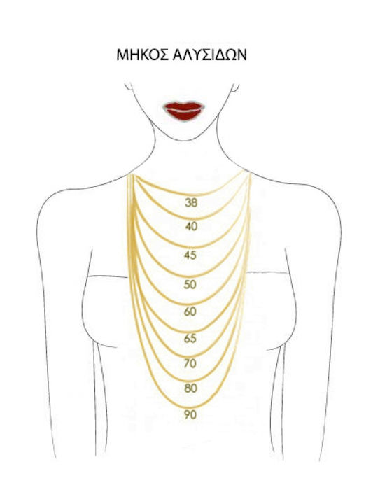 Gold Chain Neck 9K Length 45cm