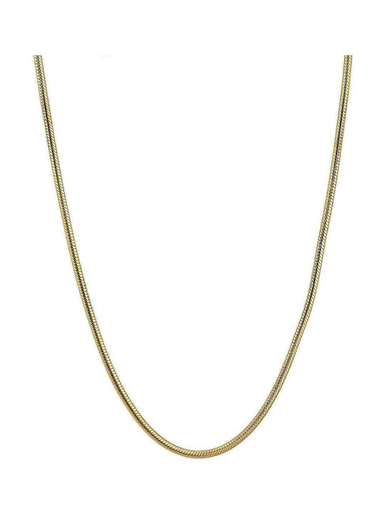 Goldsmith Goldsmith Αλυσίδα Λαιμού Επιχρυσωμένη από Ανοξείδωτο Ατσάλι