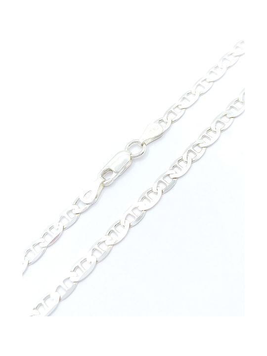 PS Silver Silberne Kette Nacken Länge 55cm