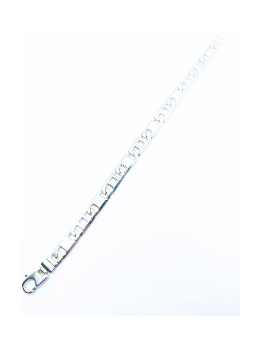 PS Silver Silver Chain Hand Wide Thickness 8mm and Length 21cm