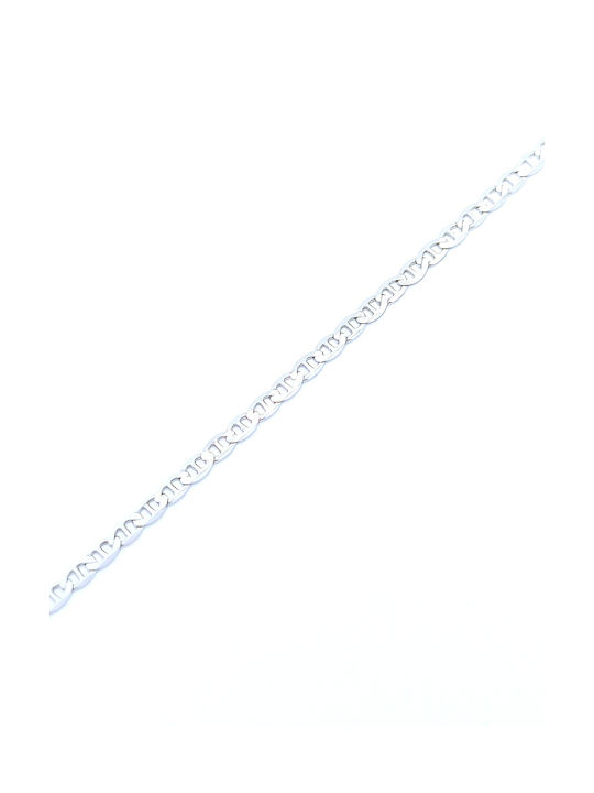 PS Silver Silberne Kette Hand Dünne mit einer Dicke von 2.6mm und einer Länge von 20cm