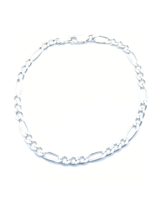 PS Silver Herren Silberne Kette Hand Dünn Dicke 1.9mm und Länge 21cm