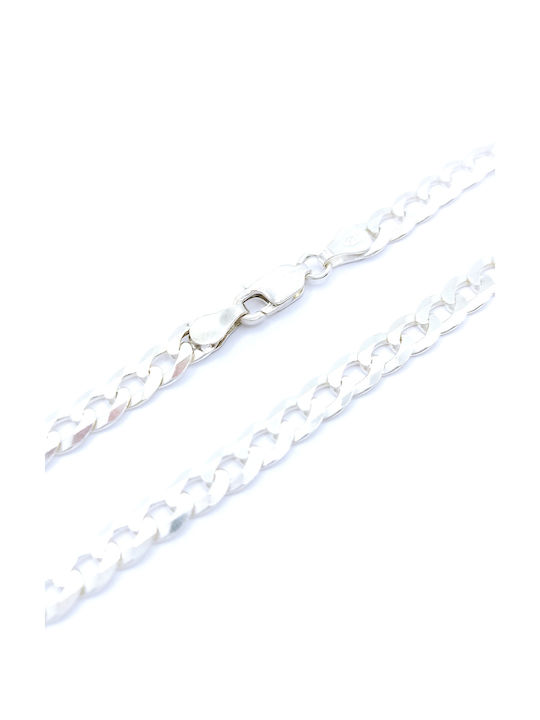 PS Silver Silberne Kette Hand Dünn Dicke 4.8mm und Länge 20cm