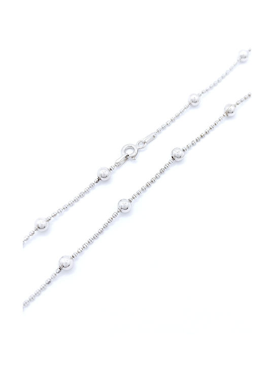 PS Silver Silver Chain Neck Thin Thickness 1.3mm and Length 50cm