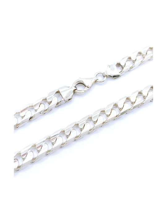 PS Silver Silver Chain Hand Wide Thickness 7mm and Length 23cm